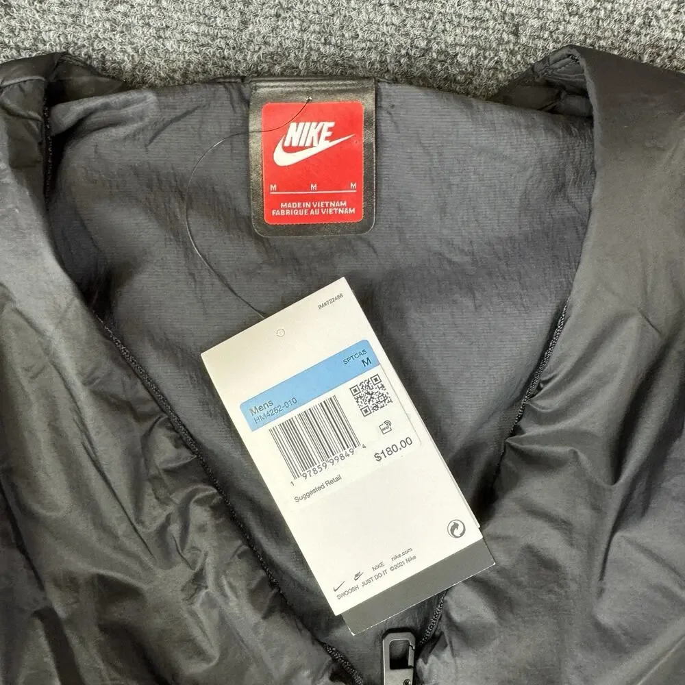 Nike Tech Woven Vest Mens Size M Black Loose Lightweight‎ (HM4262 010) NWT